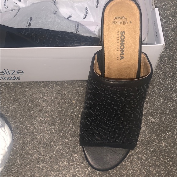 ORTHOLITE SONOMA black slides BNWT IN BOX 8.5m - Picture 2 of 5